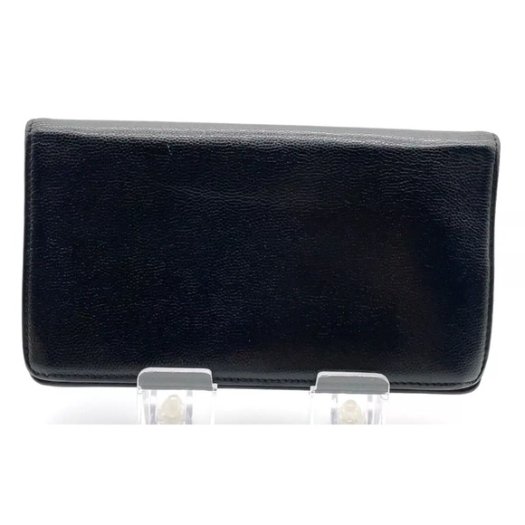 Authentic Chanel Caviar Black Brilliant Coco Long Wallet W/Box - Picture 2 of 16